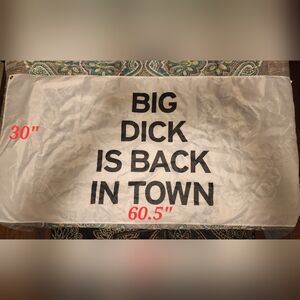 White Banner with Bold Black Text